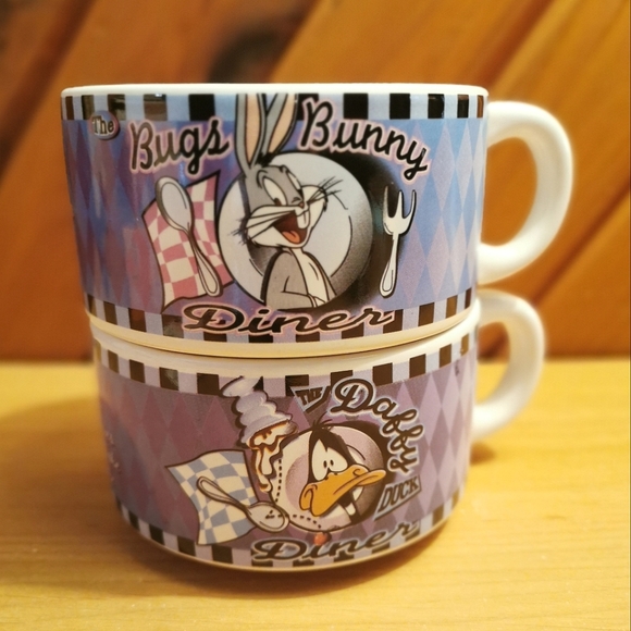Looney Tunes Diner Soup Mugs - Picture 1 of 6